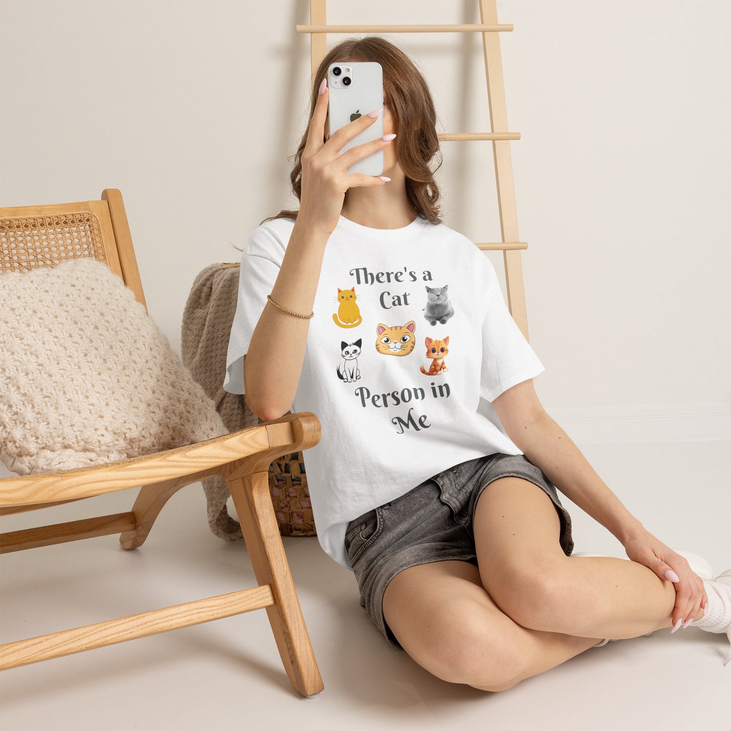 Cat Person Tee — "A Cat Person in Me" Graphic T-Shirt