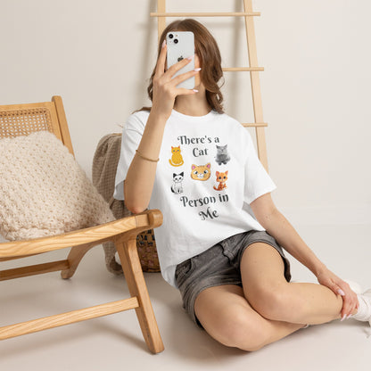Cat Person Tee — "A Cat Person in Me" Graphic T-Shirt