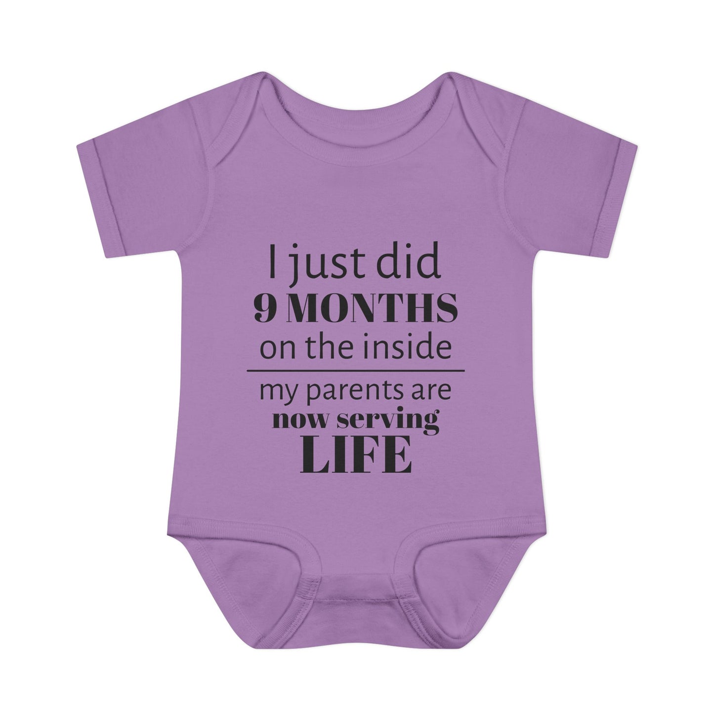 Baby Bodysuit - "I Just Did 9 Months on the Inside" Funny Newborn Onesie