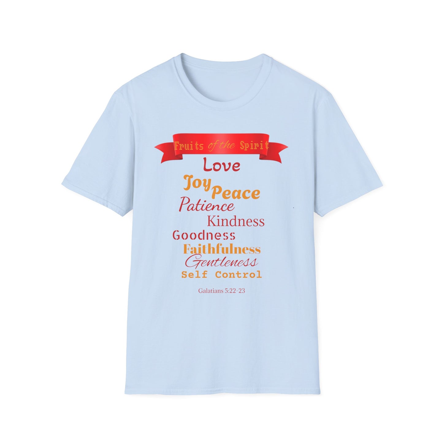 Fruit of the Spirit T-Shirt — Love, Joy, Peace Christian Faith Tee