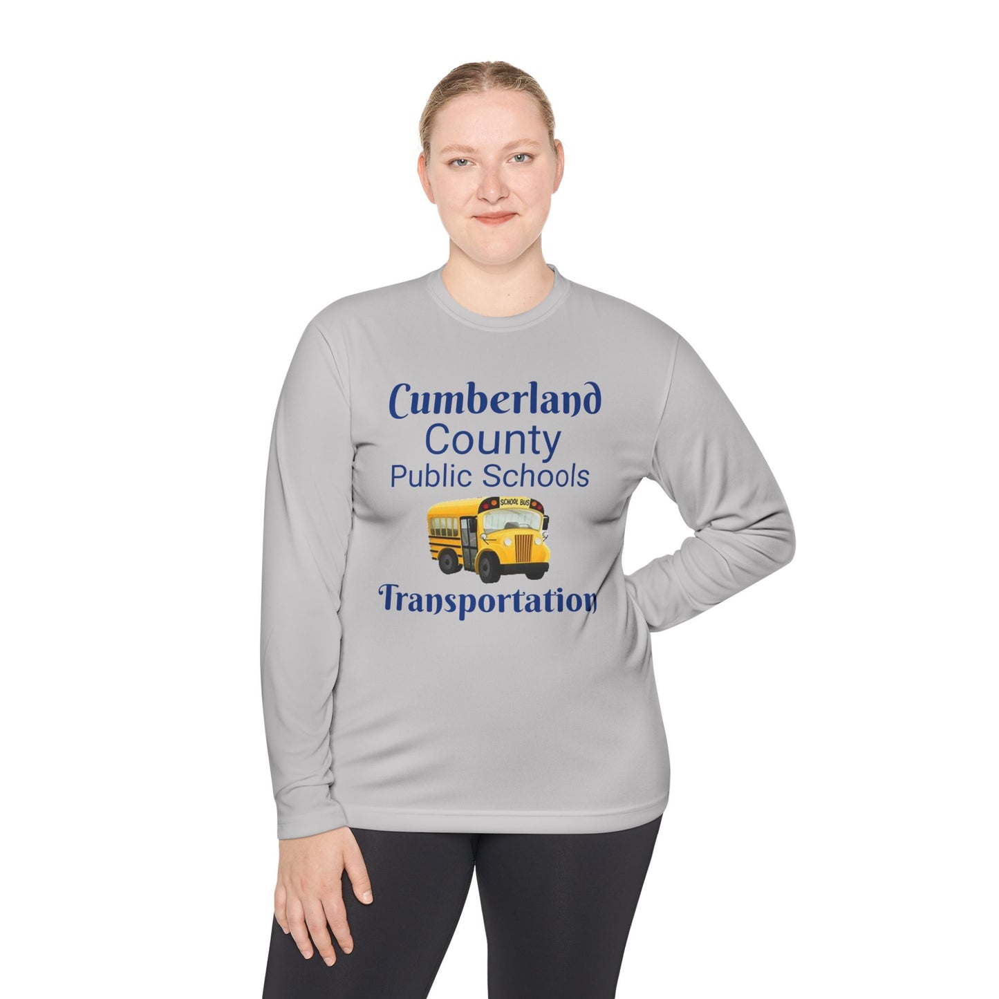 Cumberland County Public Schools Transportation Long Sleeve Tee — School Bus Staff Shirt