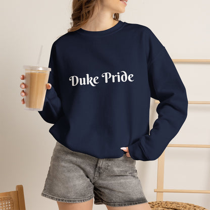 Crewneck Sweatshirt — "Duke Pride" Classic School Spirit Graphic