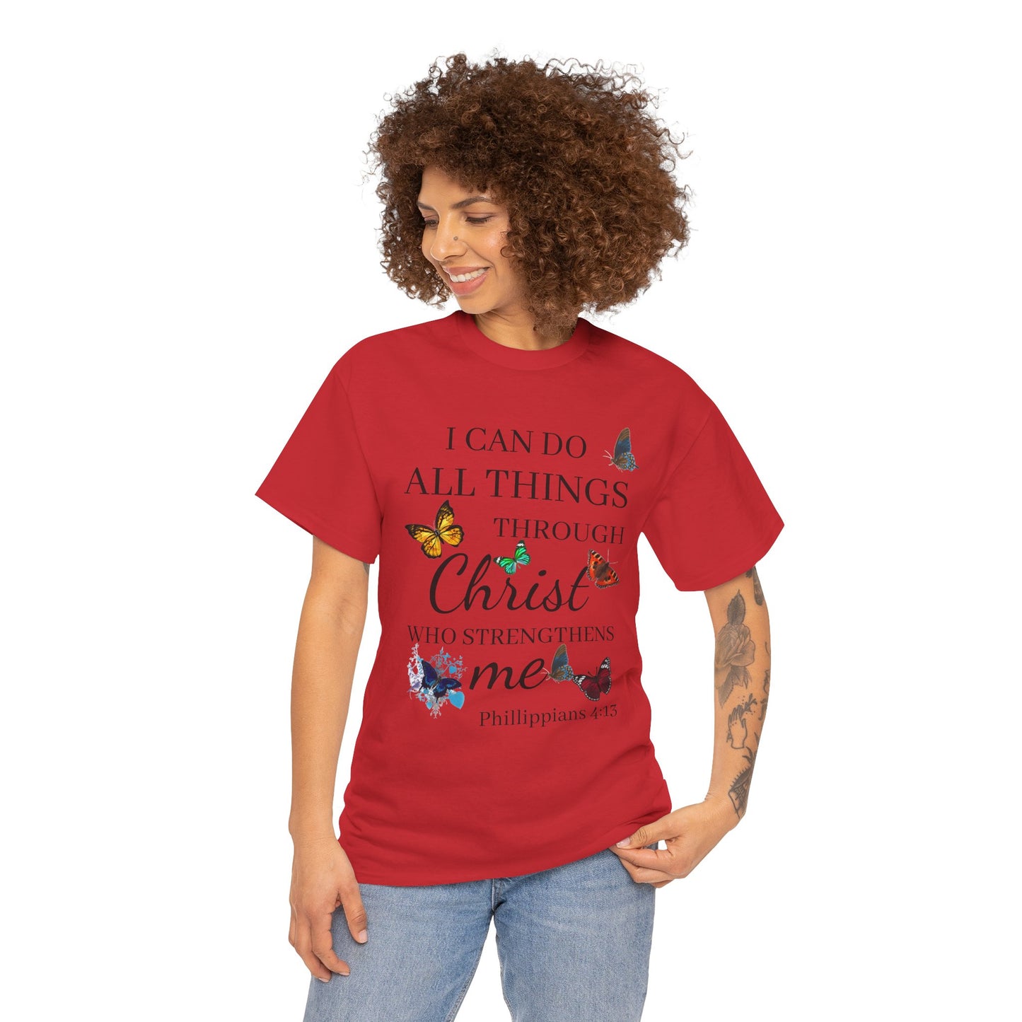 I Can Do All Things Through Christ T-Shirt — Philippians 4:13 Inspirational Christian Tee