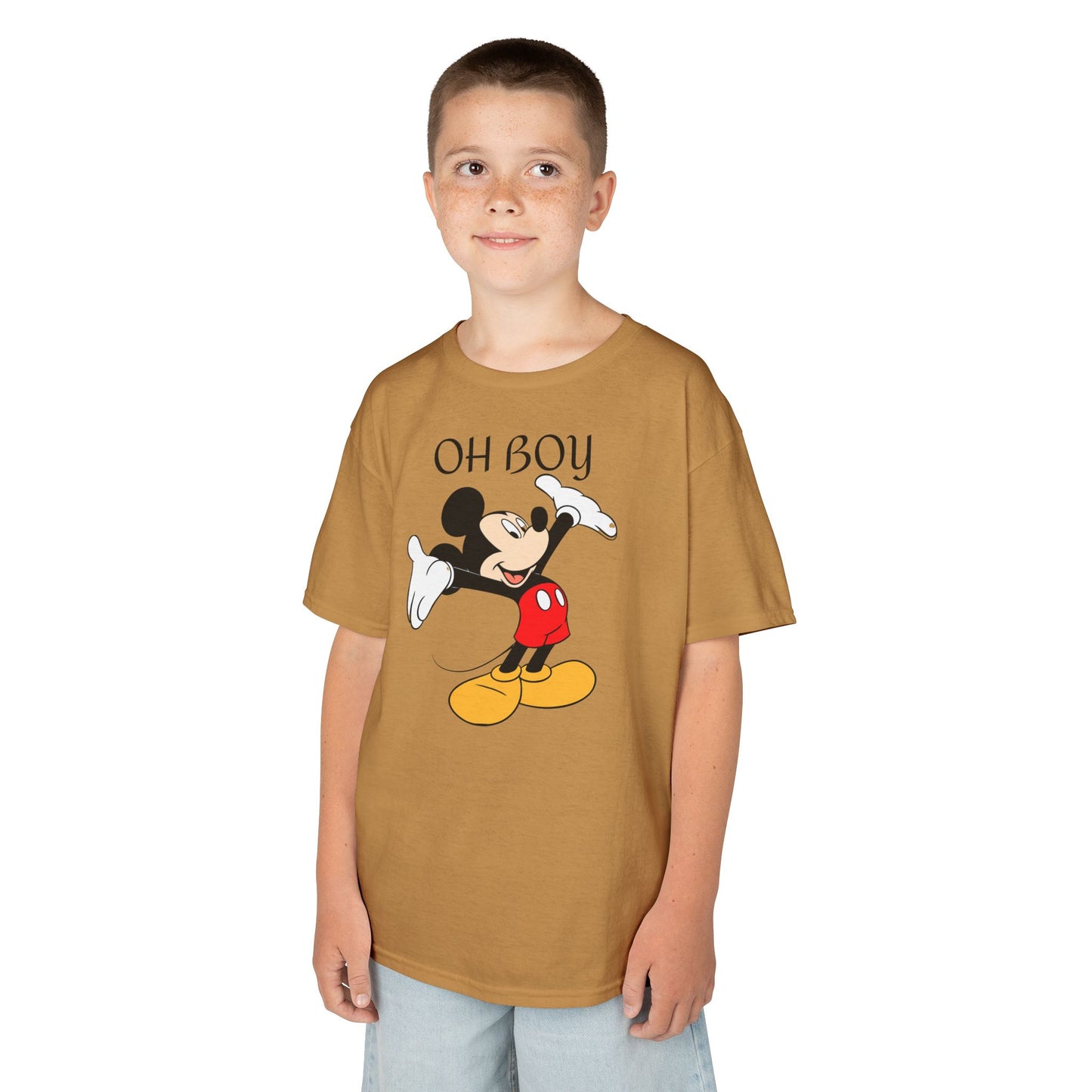 Kids Tee — "Oh Boy" Vintage Mickey Mouse Graphic