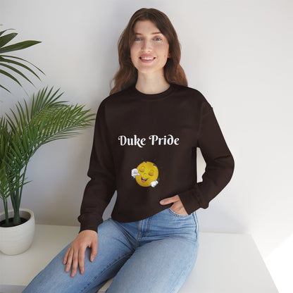 Sweatshirt — "Duke Pride" Smiling Emoji Crewneck