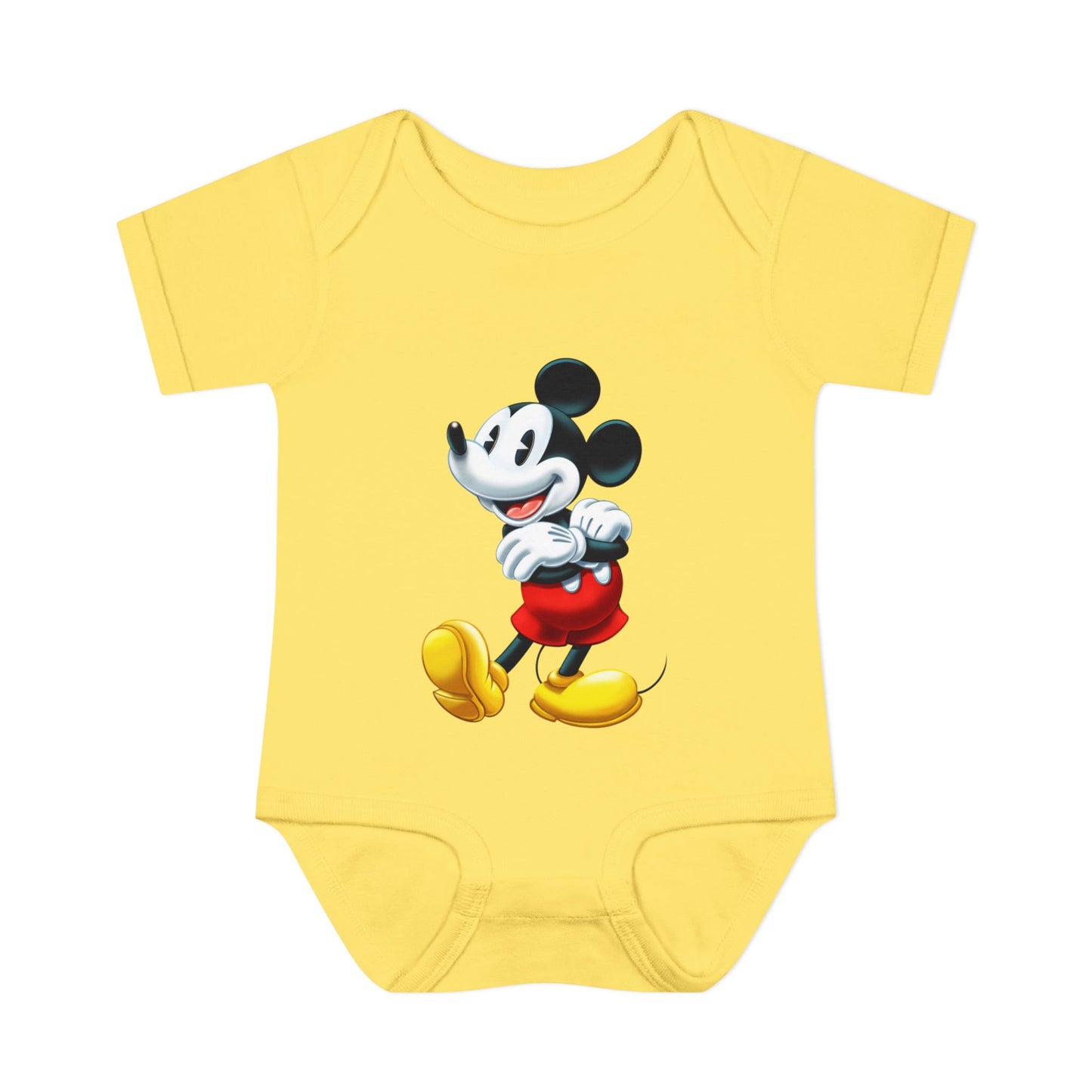 Mickey Mouse Infant Bodysuit — Classic Cartoon Baby Onesie