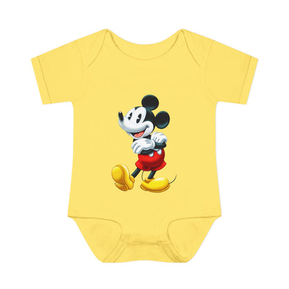 Mickey Mouse Infant Bodysuit — Classic Cartoon Baby Onesie