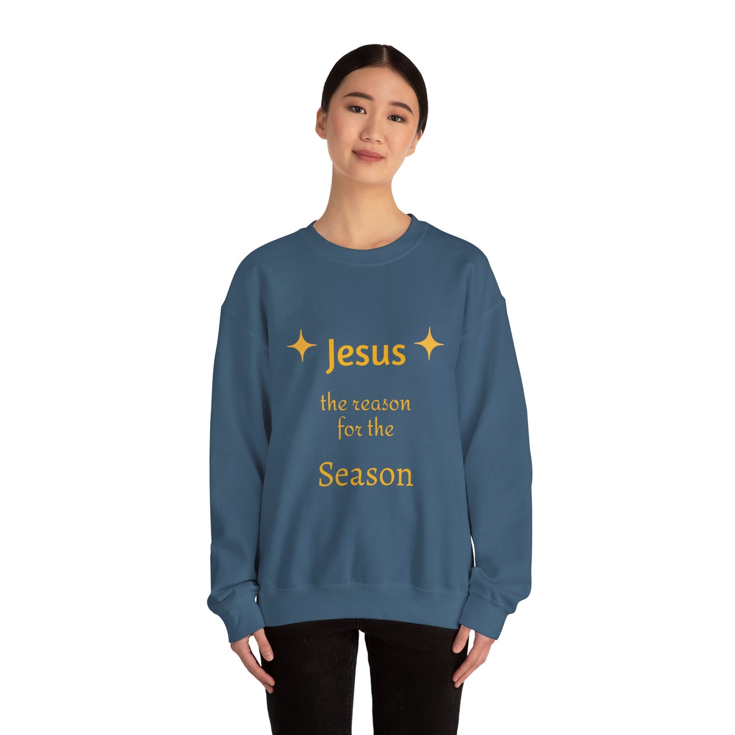 Sweatshirt — "Jesus the Reason for the Season" Christmas Crewneck
