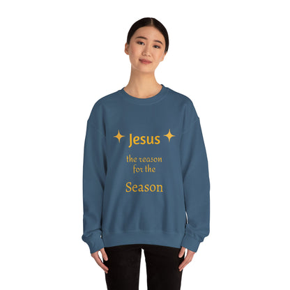 Sweatshirt — "Jesus the Reason for the Season" Christmas Crewneck