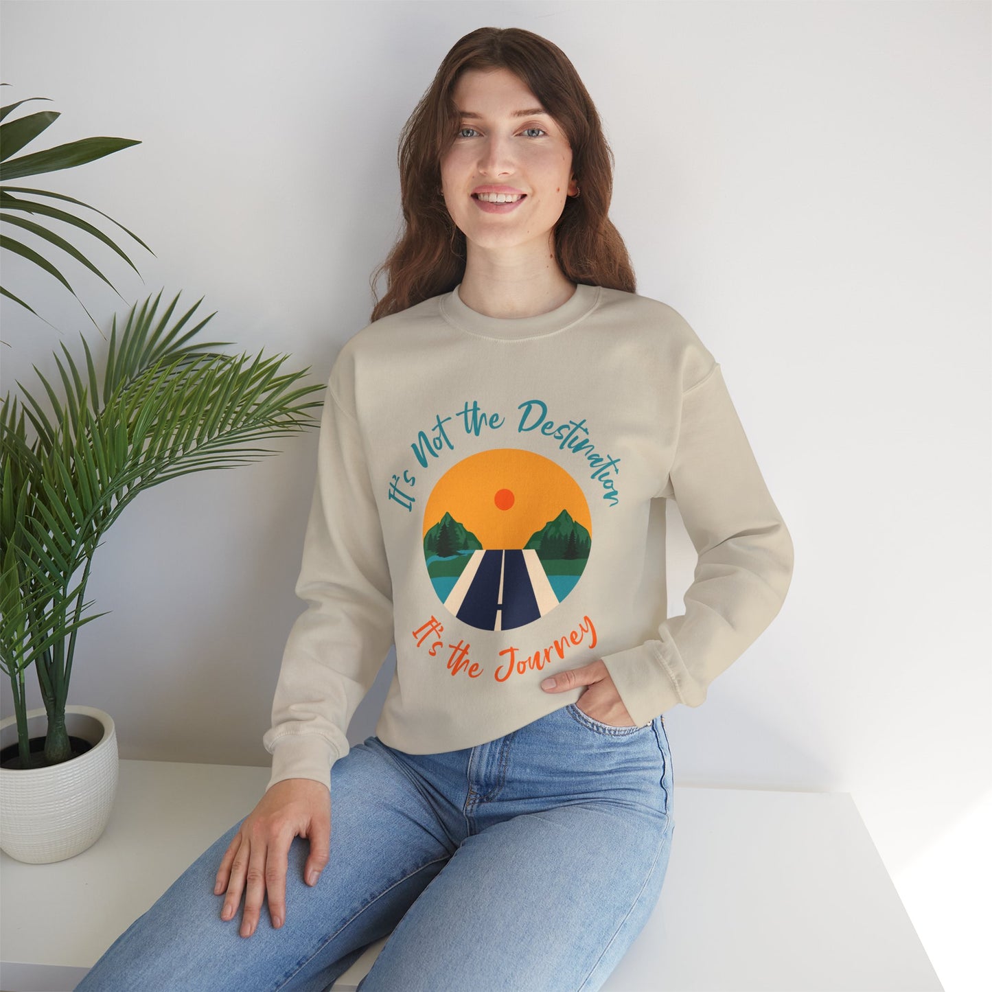 It's Not the Destination It's the Journey Unisex Heavy Blend™ Crewneck Sweatshirt