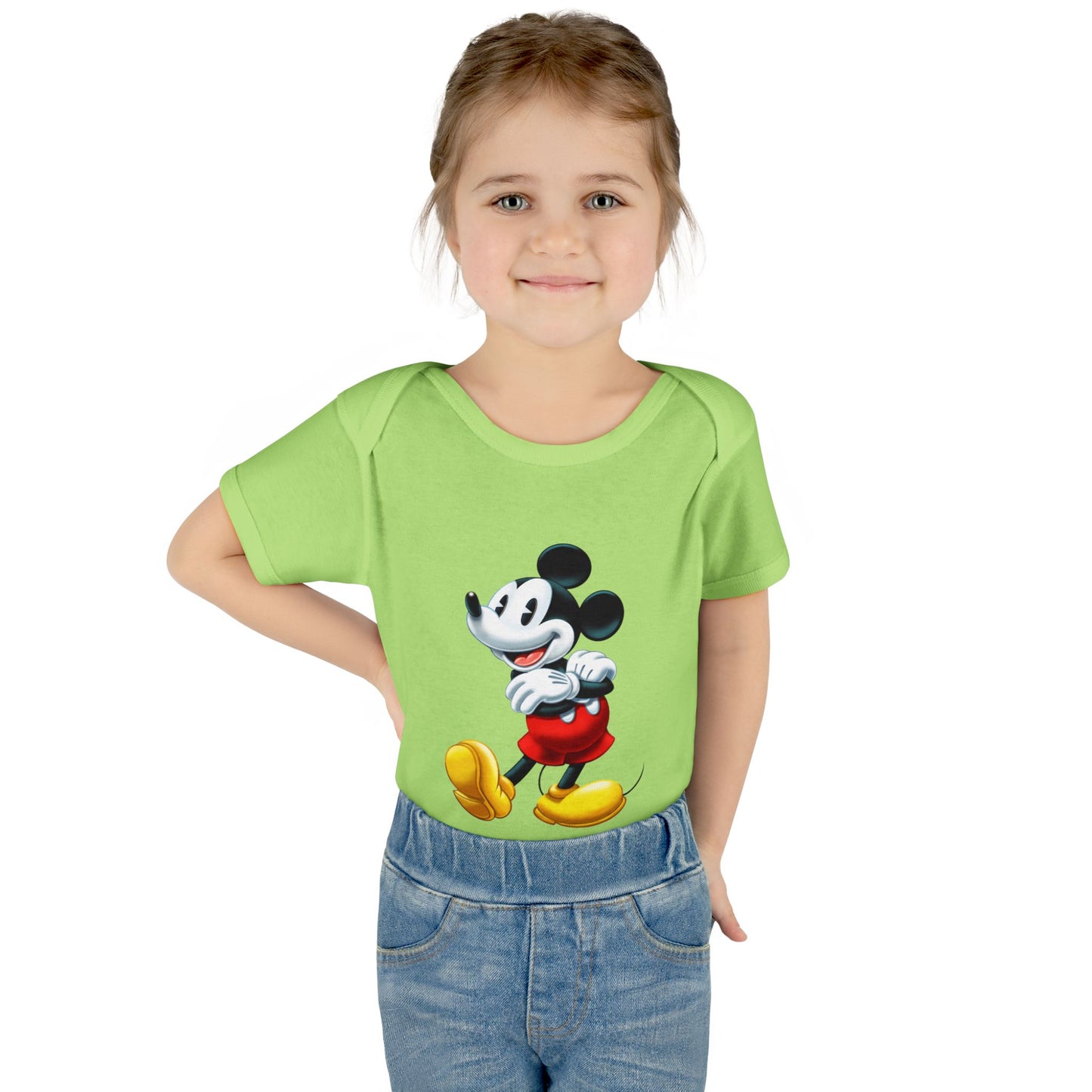 Mickey Mouse Infant Bodysuit — Classic Cartoon Baby Onesie