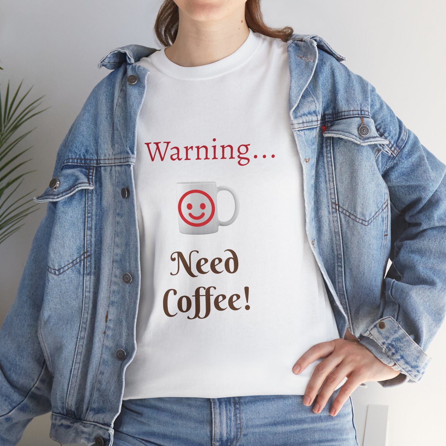 Warning... Need Coffee T-Shirt — Funny Coffee Lover Tee