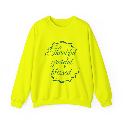 Thankful Grateful Blessed Crewneck Sweatshirt