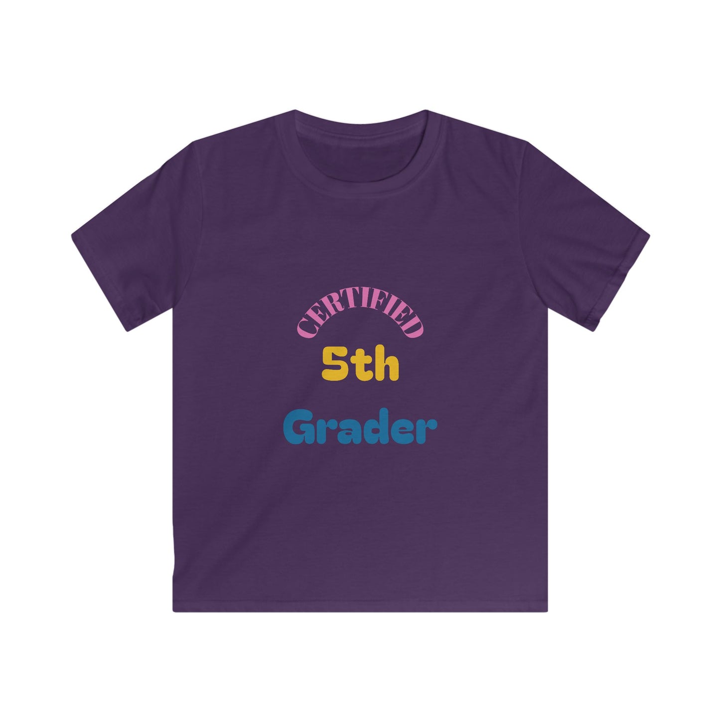 Certified 5th Grader Kids T‑Shirt – Back to School Graduation Tee