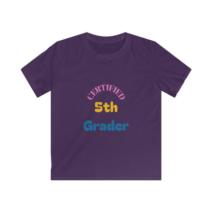 Certified 5th Grader Kids T‑Shirt – Back to School Graduation Tee