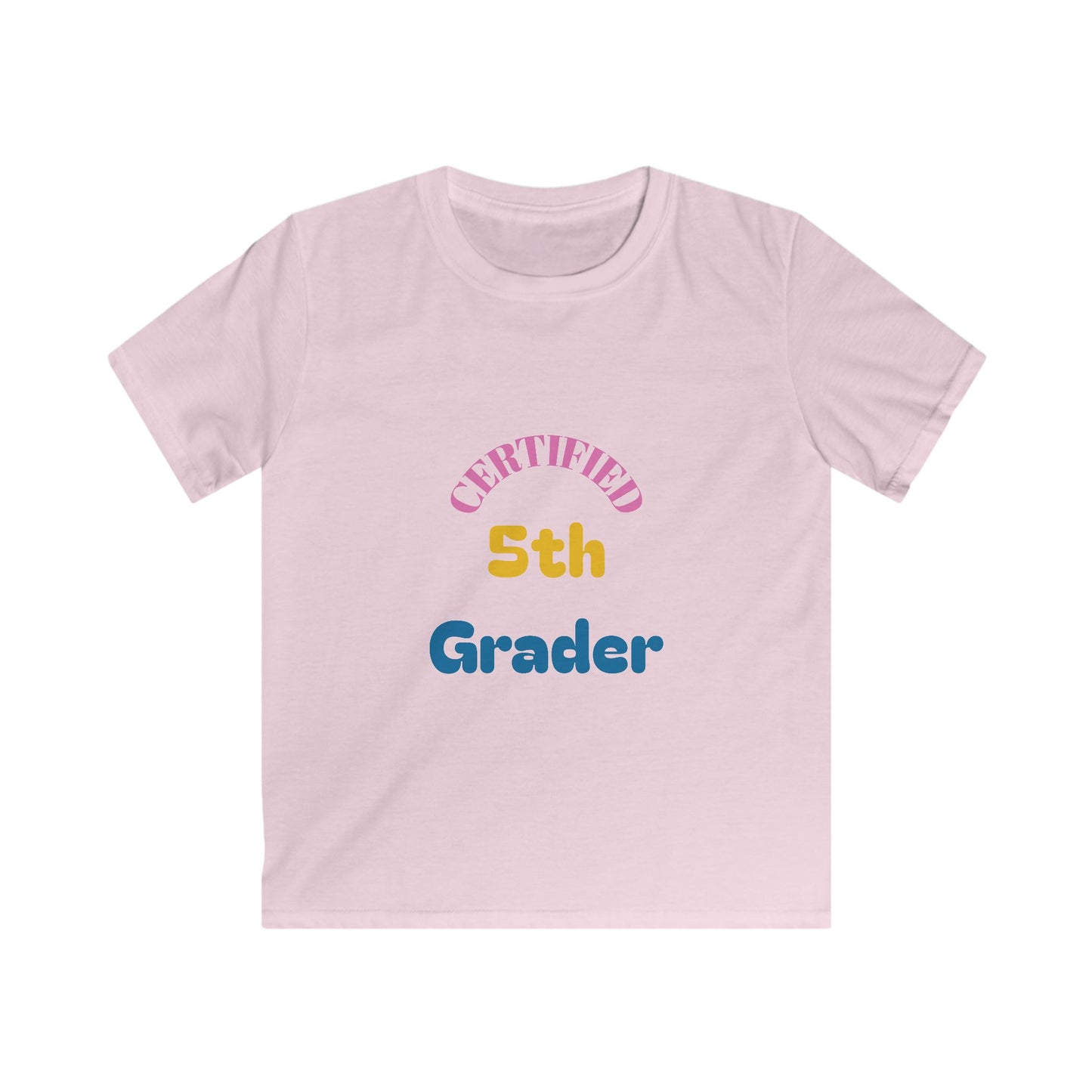 Certified 5th Grader Kids T‑Shirt – Back to School Graduation Tee