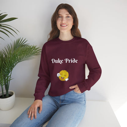 Sweatshirt — "Duke Pride" Smiling Emoji Crewneck