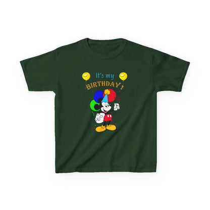 Kids Birthday Tee — "It's My Birthday!" Colorful Cartoon Celebration Shirt