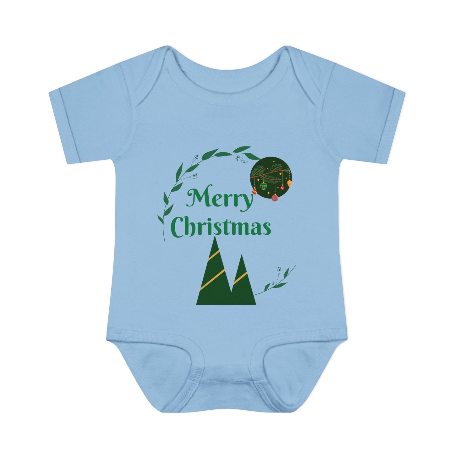 Merry Christmas Infant and Toddler Rib Bodysuit