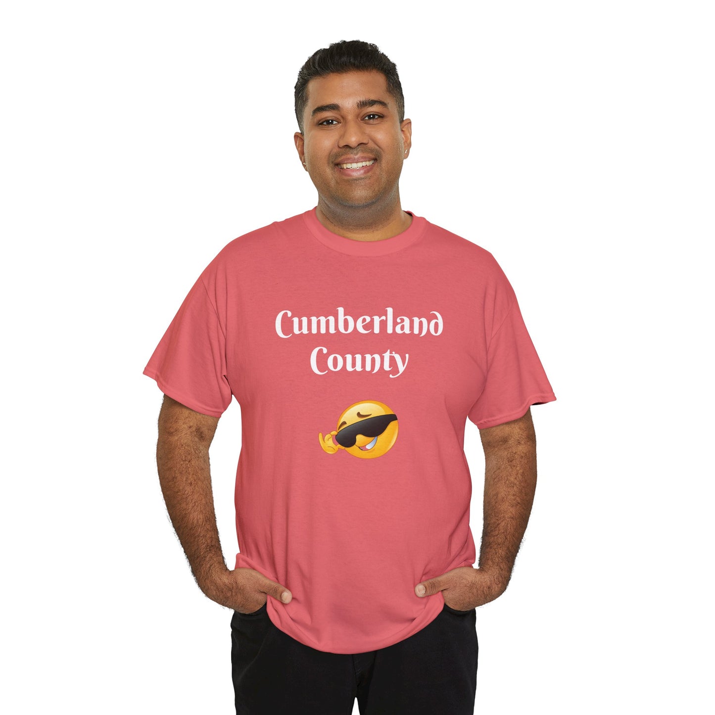 Cumberland County Emoji Tee - Cool Sunglasses Smiley Local Pride T-Shirt