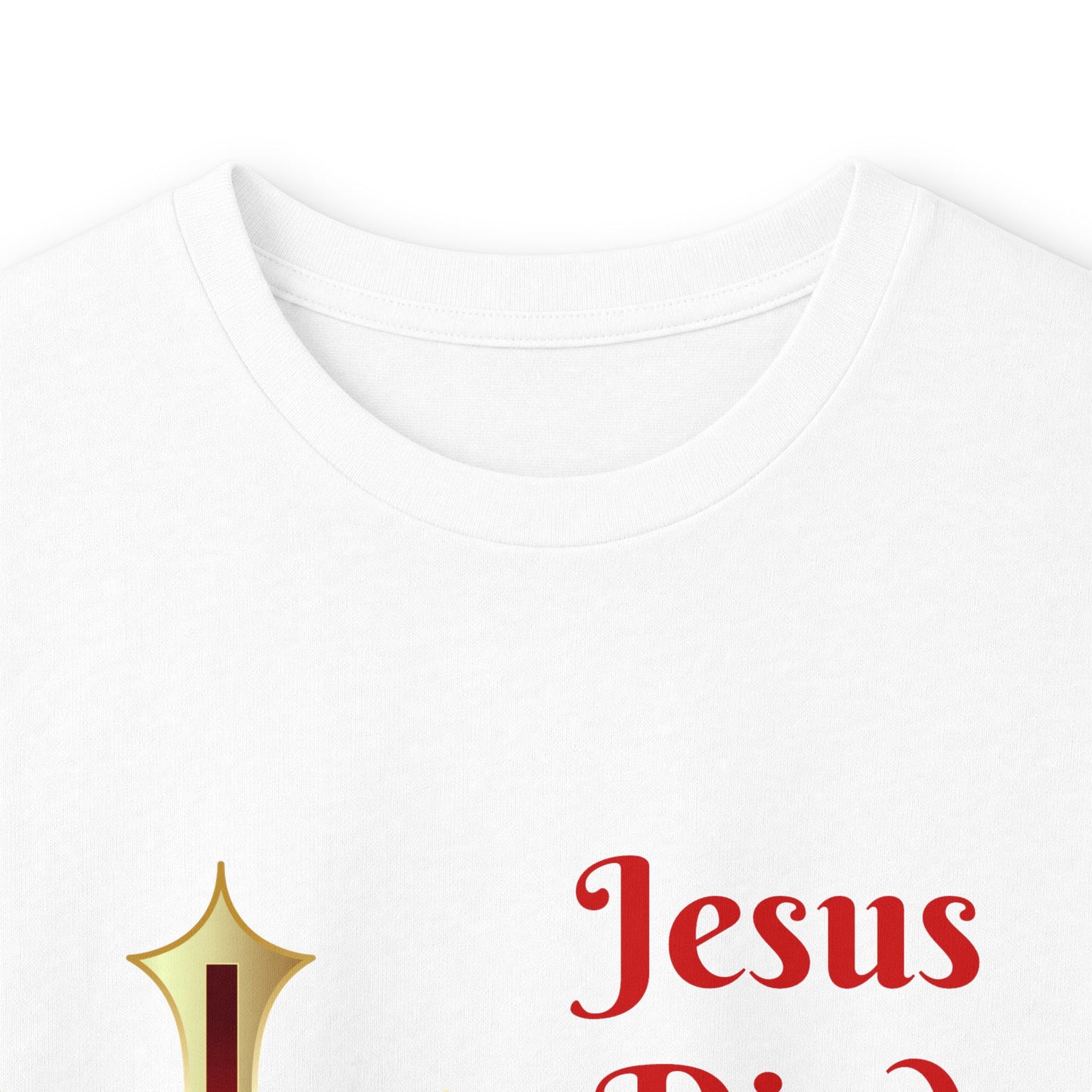 Long Sleeve Tee — "Jesus Died For Me Now I Live For Him" Christian Cross Faith Shirt