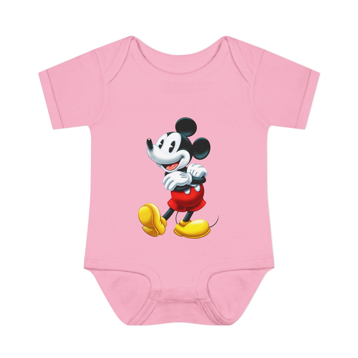 Mickey Mouse Infant Bodysuit — Classic Cartoon Baby Onesie