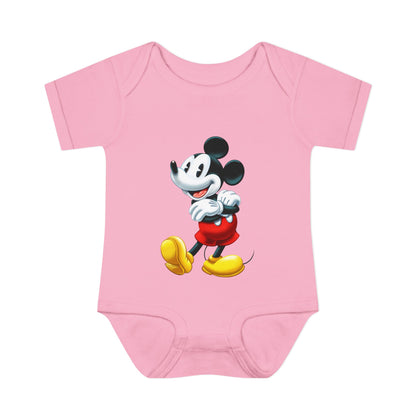 Mickey Mouse Infant Bodysuit — Classic Cartoon Baby Onesie
