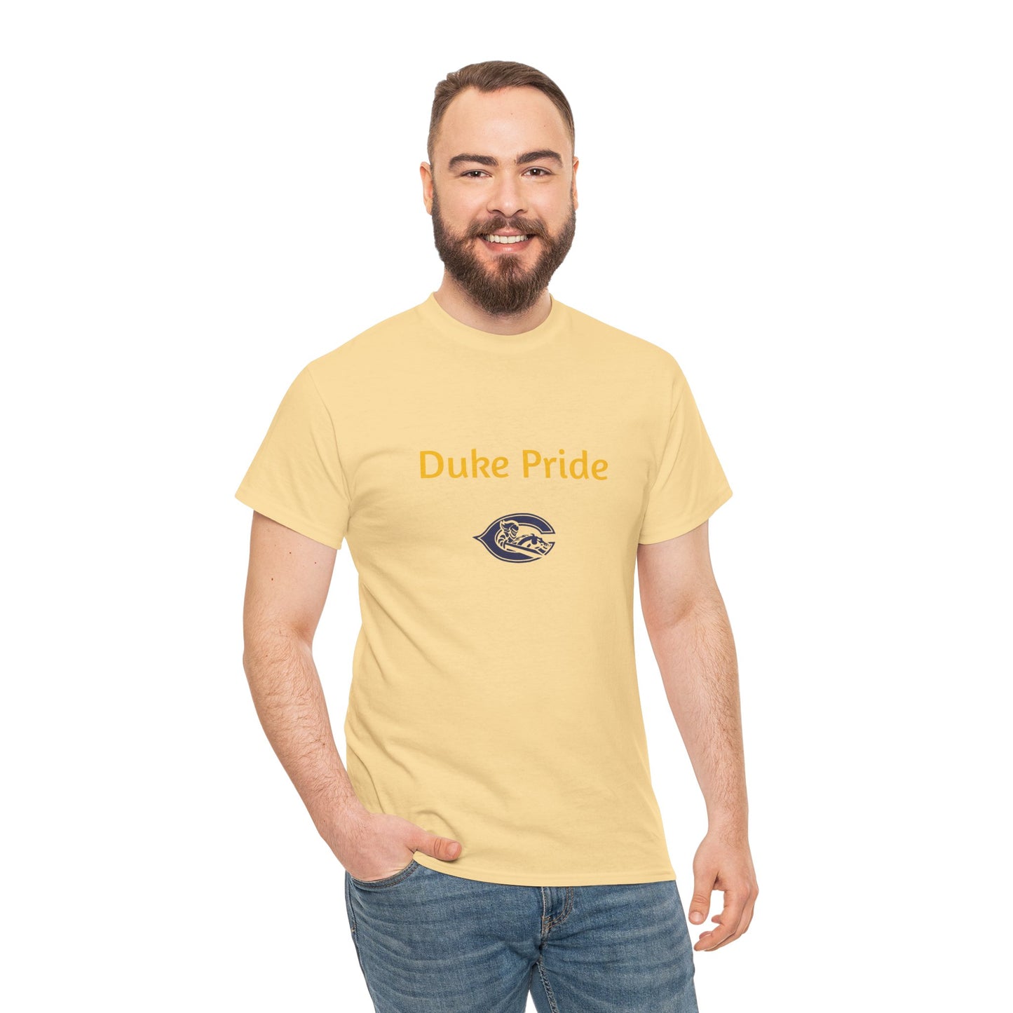 Duke Pride T-Shirt — Crew Neck Tee with Mascot Logo