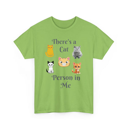 Cat Person Tee — "A Cat Person in Me" Graphic T-Shirt