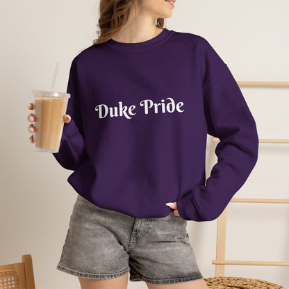 Crewneck Sweatshirt — "Duke Pride" Classic School Spirit Graphic
