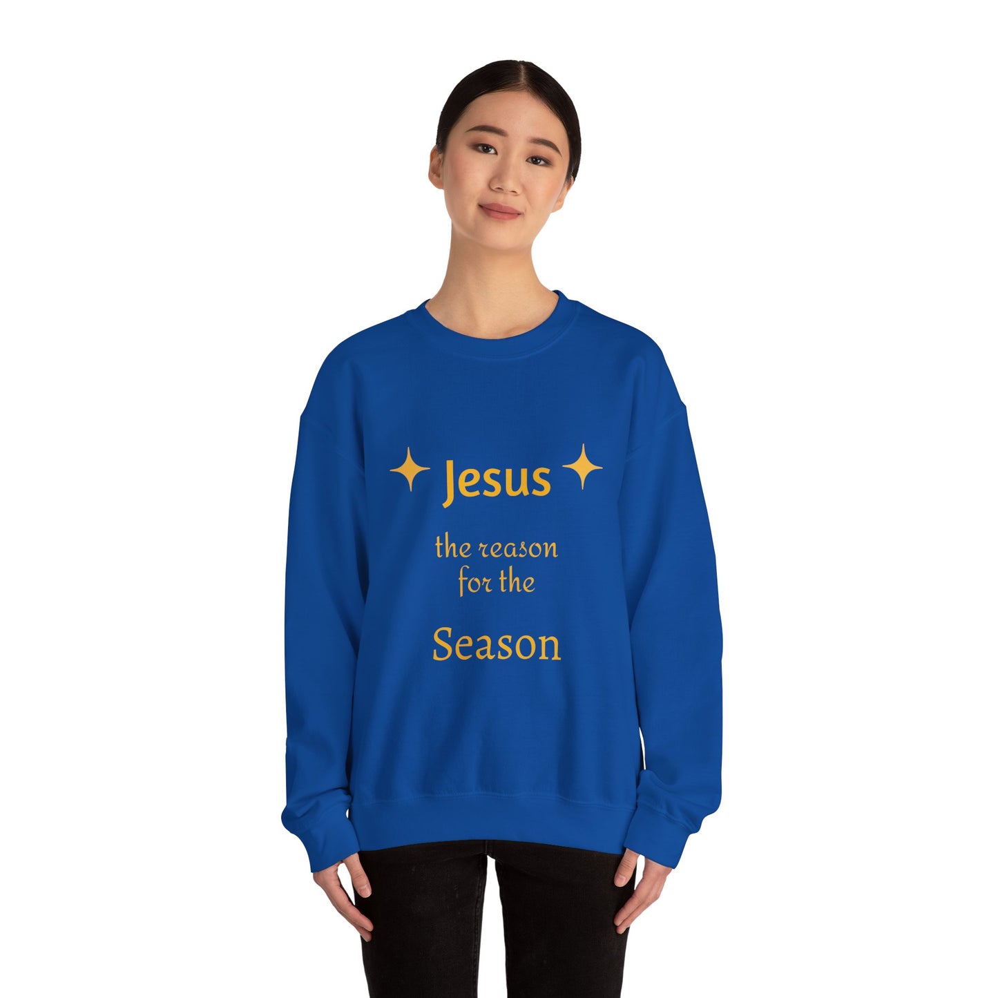 Sweatshirt — "Jesus the Reason for the Season" Christmas Crewneck