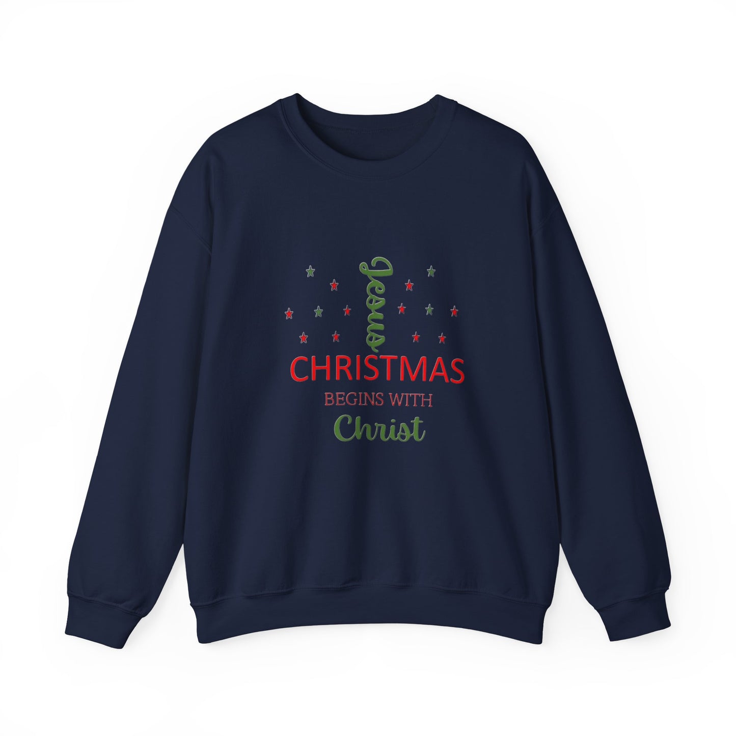 Christmas Begins With Christ Unisex Heavy Blend Hooded Sweatshirt