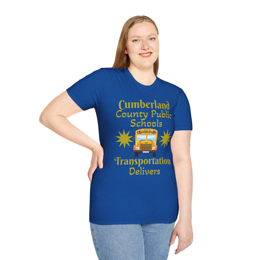 Discounted Cumberland County Public Schools Transportation Delivers T-shirt