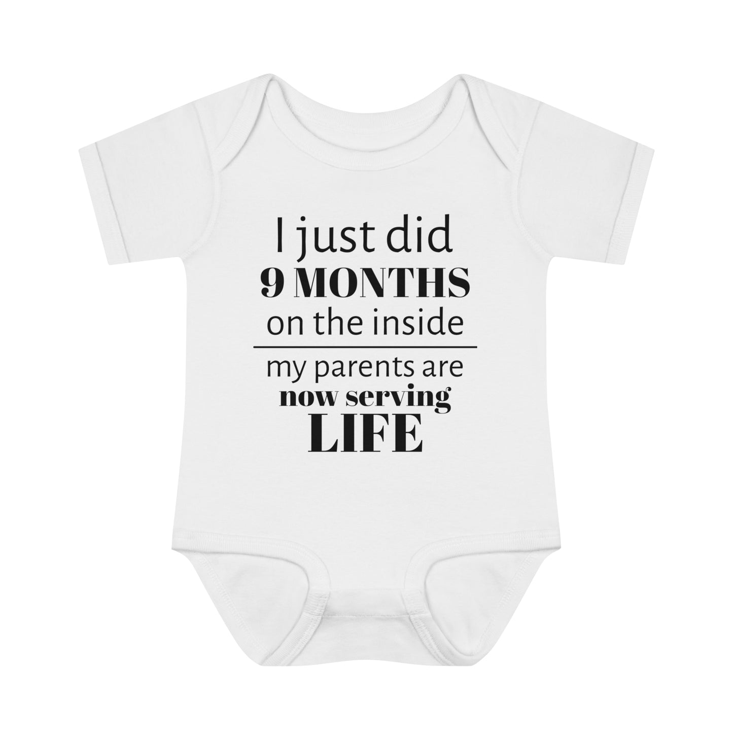 9 Months Infant Baby Rib Bodysuit