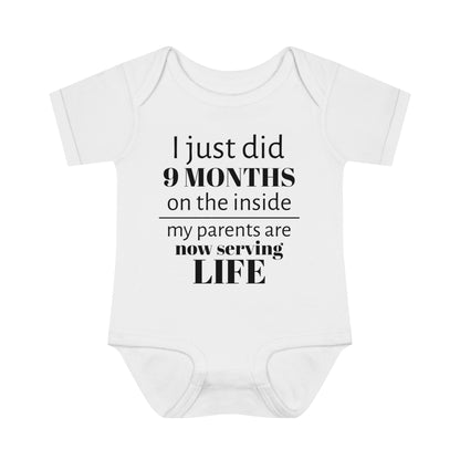 9 Months Infant Baby Rib Bodysuit