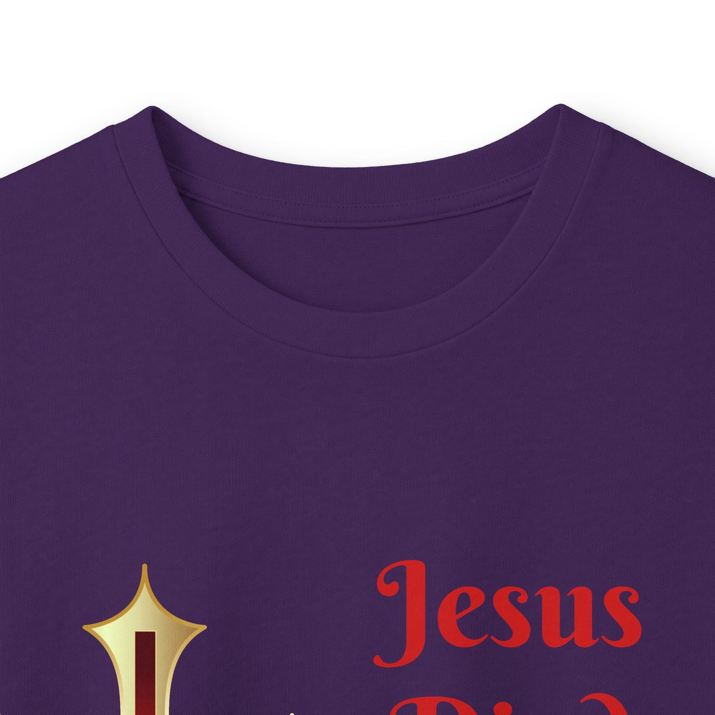 Long Sleeve Tee — "Jesus Died For Me Now I Live For Him" Christian Cross Faith Shirt