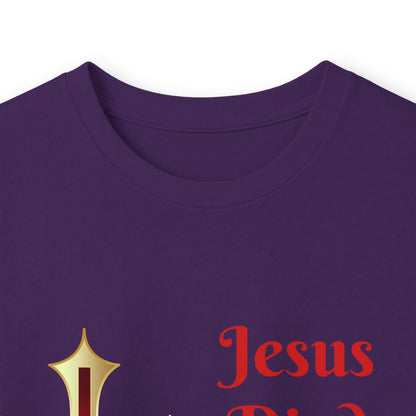 Long Sleeve Tee — "Jesus Died For Me Now I Live For Him" Christian Cross Faith Shirt