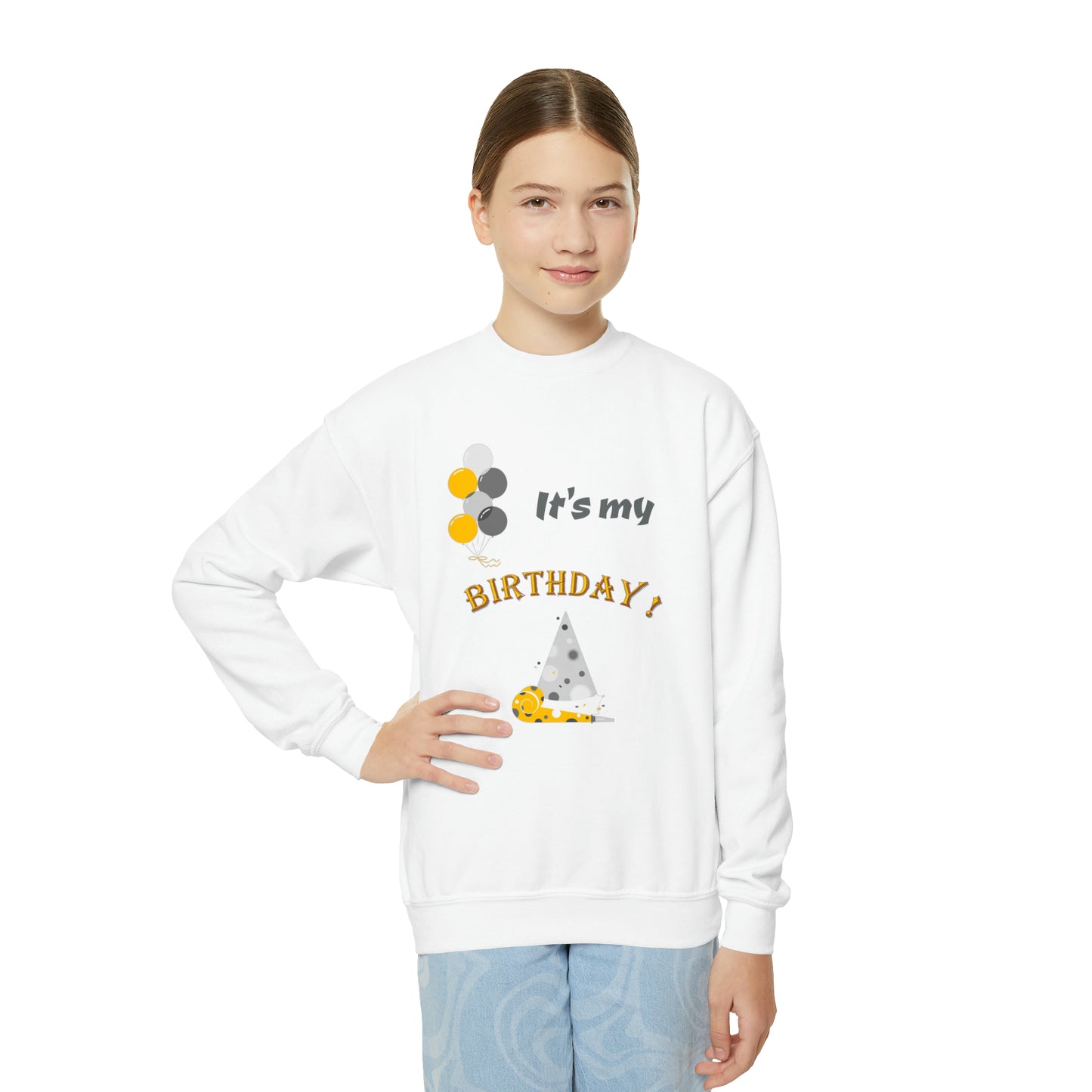 It's my Birthday Youth Crewneck Sweatshirt