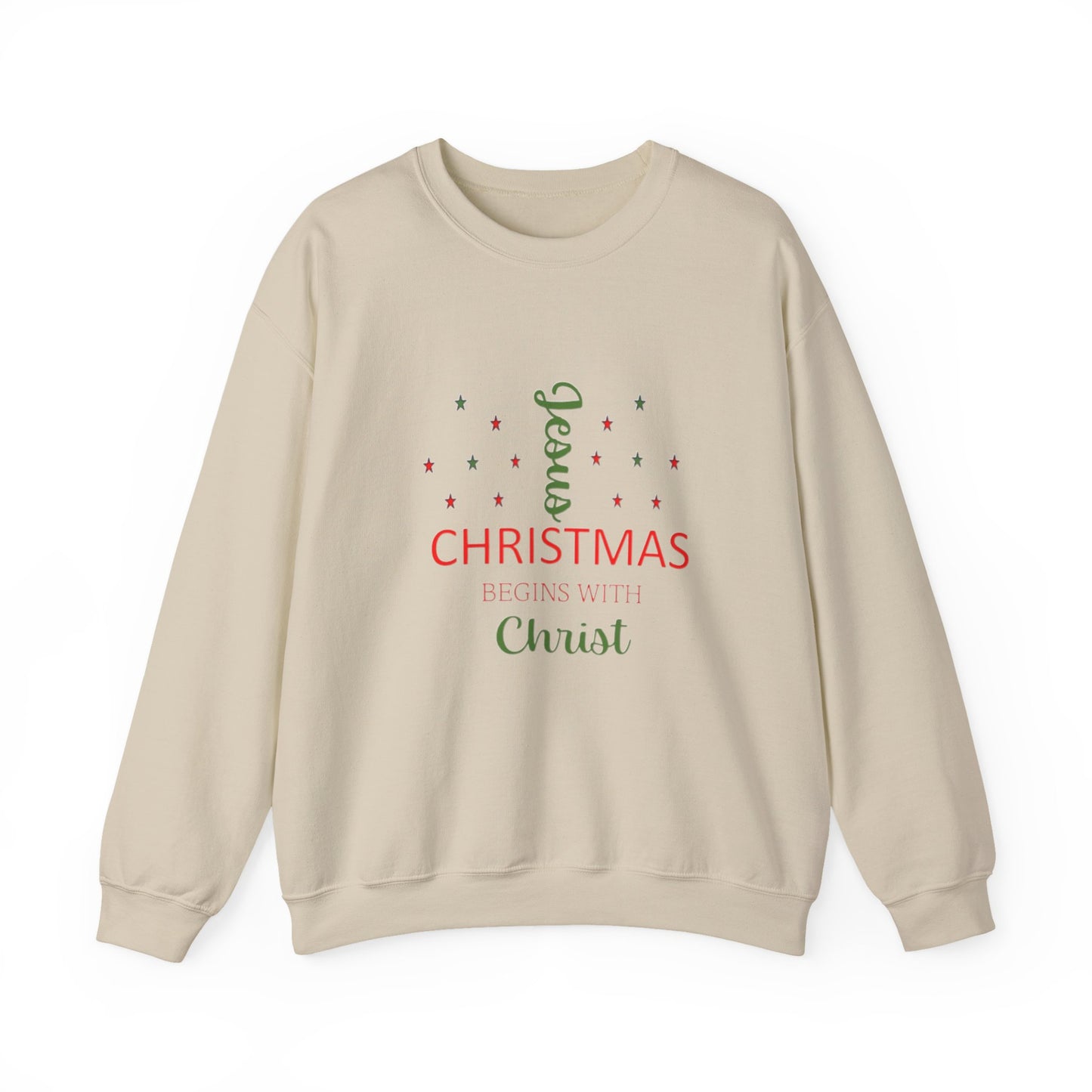 Christmas Begins With Christ Unisex Heavy Blend Hooded Sweatshirt