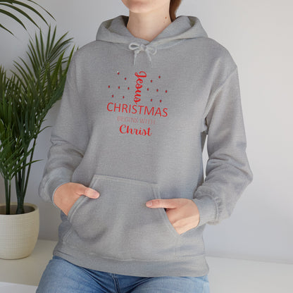 Christmas Begins With Christ Unisex Heavy Blend Hooded Sweatshirt