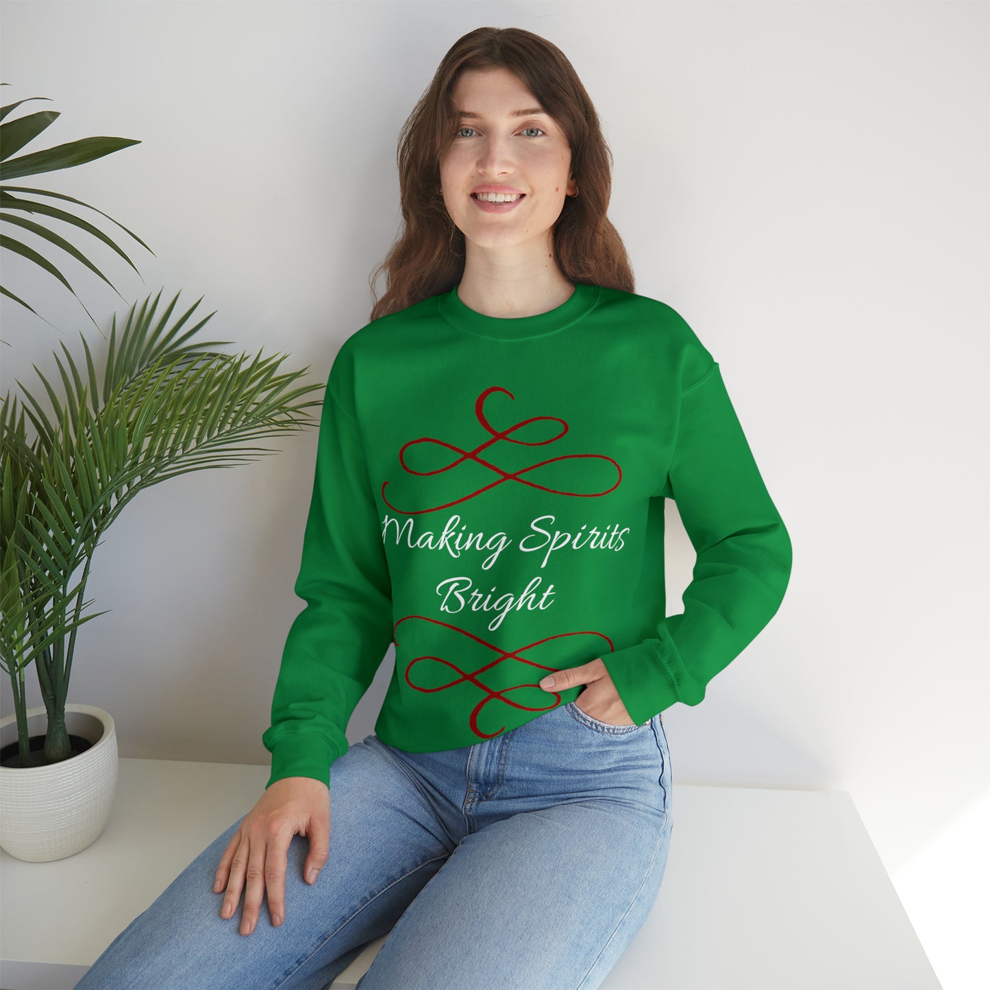 Making Spirits Bright Crewneck Sweatshirt