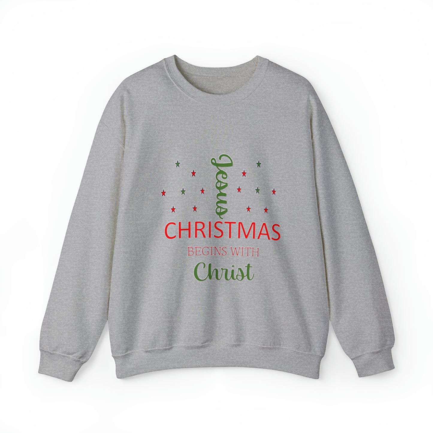 Christmas Begins With Christ Unisex Heavy Blend Hooded Sweatshirt
