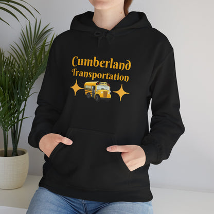 Cumberland Transportation School Bus Hoodie – Cute Vintage Yellow Bus Design