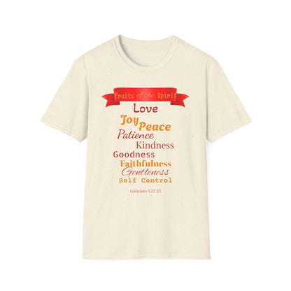 Fruit of the Spirit T-Shirt — Love, Joy, Peace Christian Faith Tee