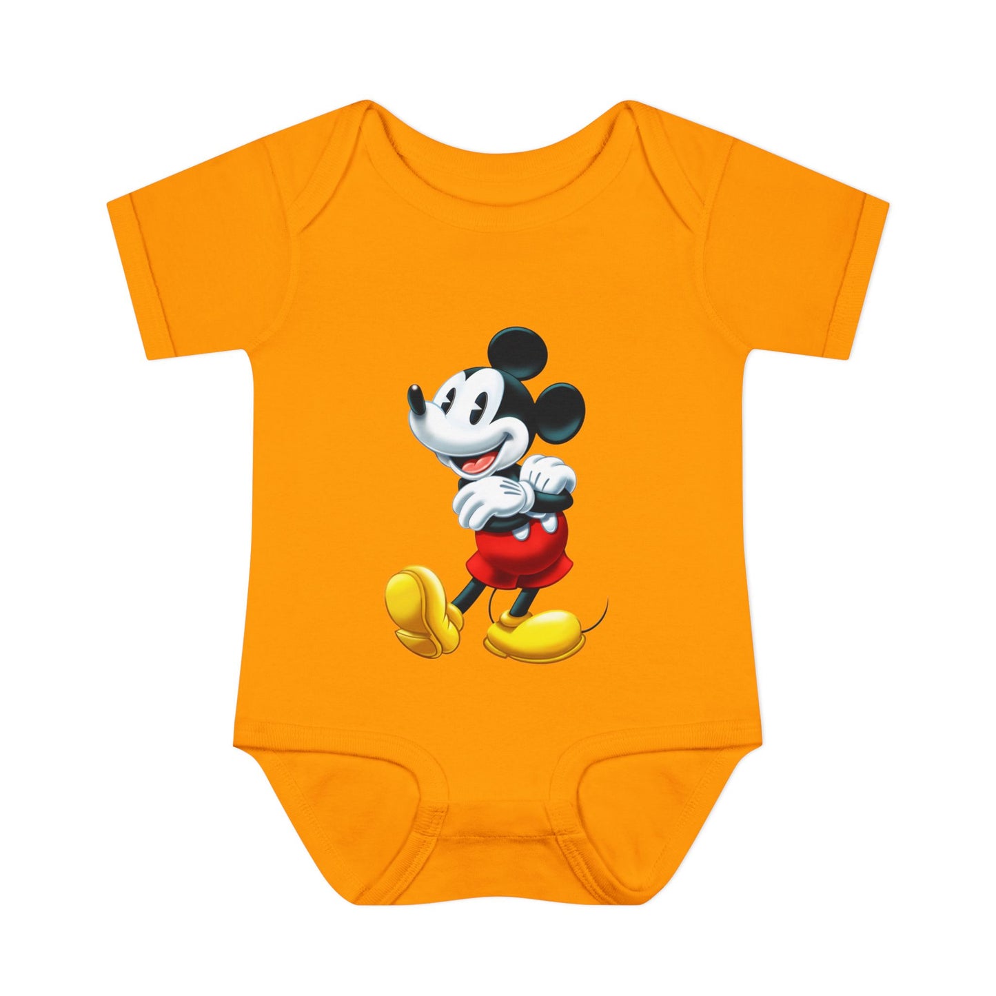 Mickey Mouse Infant Bodysuit — Classic Cartoon Baby Onesie