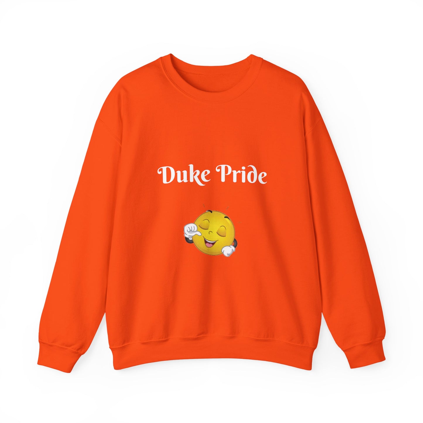 Sweatshirt — "Duke Pride" Smiling Emoji Crewneck