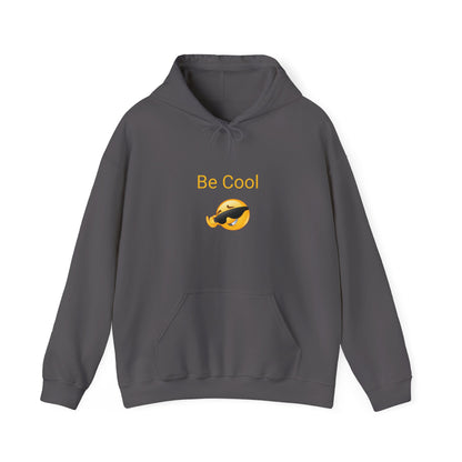 Be Cool Sunglasses Emoji Hoodie - Casual Funny Graphic Sweatshirt