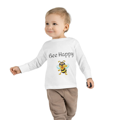 Bee Happy Toddler Long Sleeve Tee