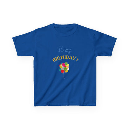 It's my Birthday Balloons Kids Heavy Cotton T-shirt