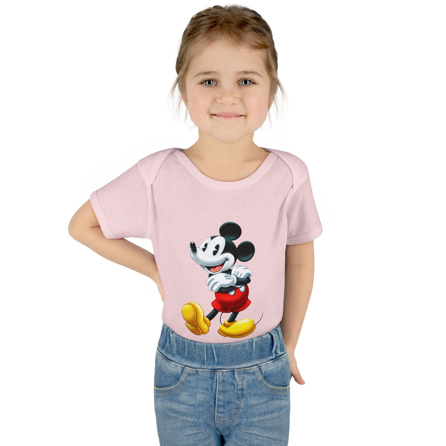 Mickey Mouse Infant Bodysuit — Classic Cartoon Baby Onesie